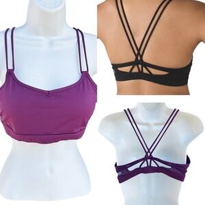 Lululemon Make a Move Strappy Bra Red Grape Burgundy Maroon Womens 10